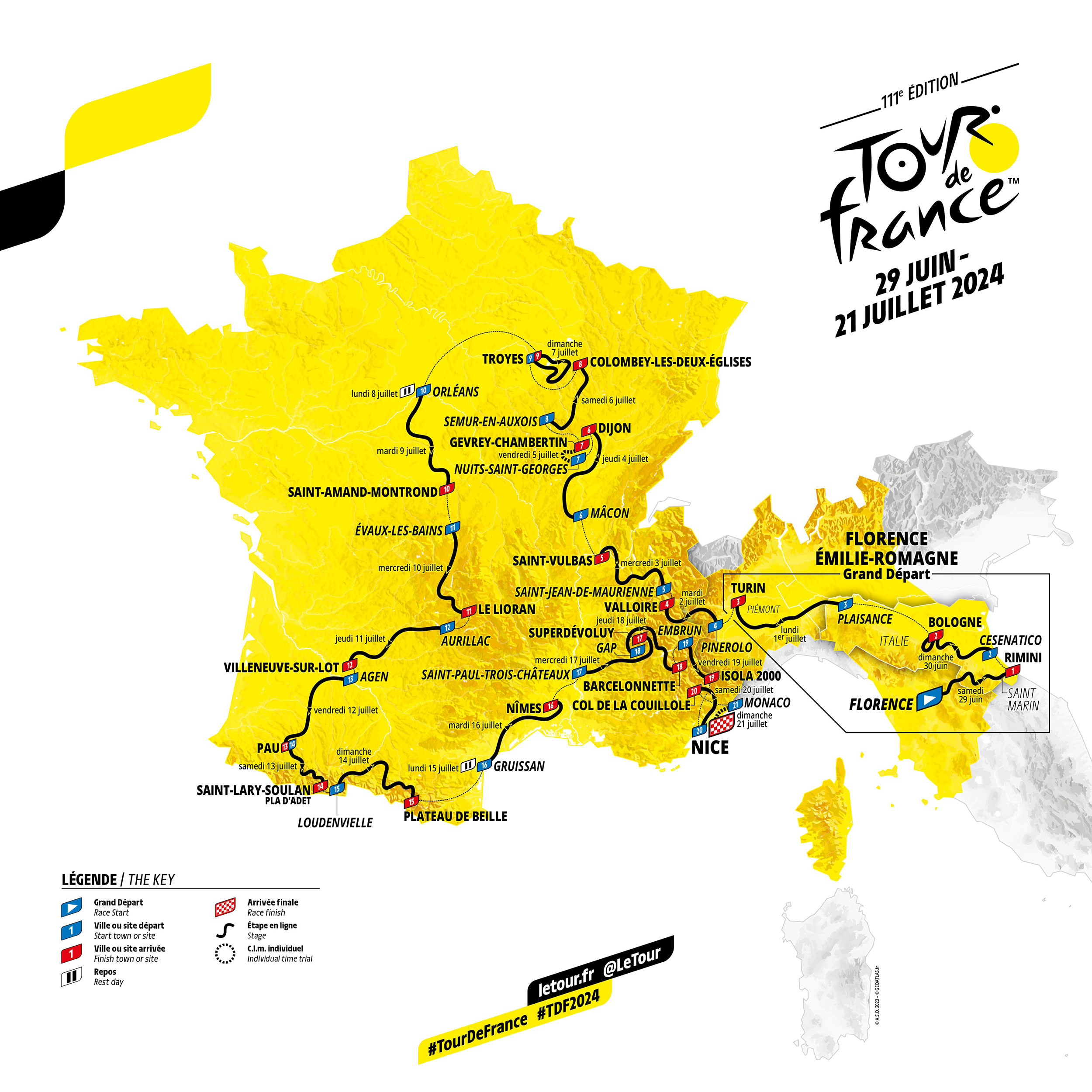 tour de france 2024 route release date